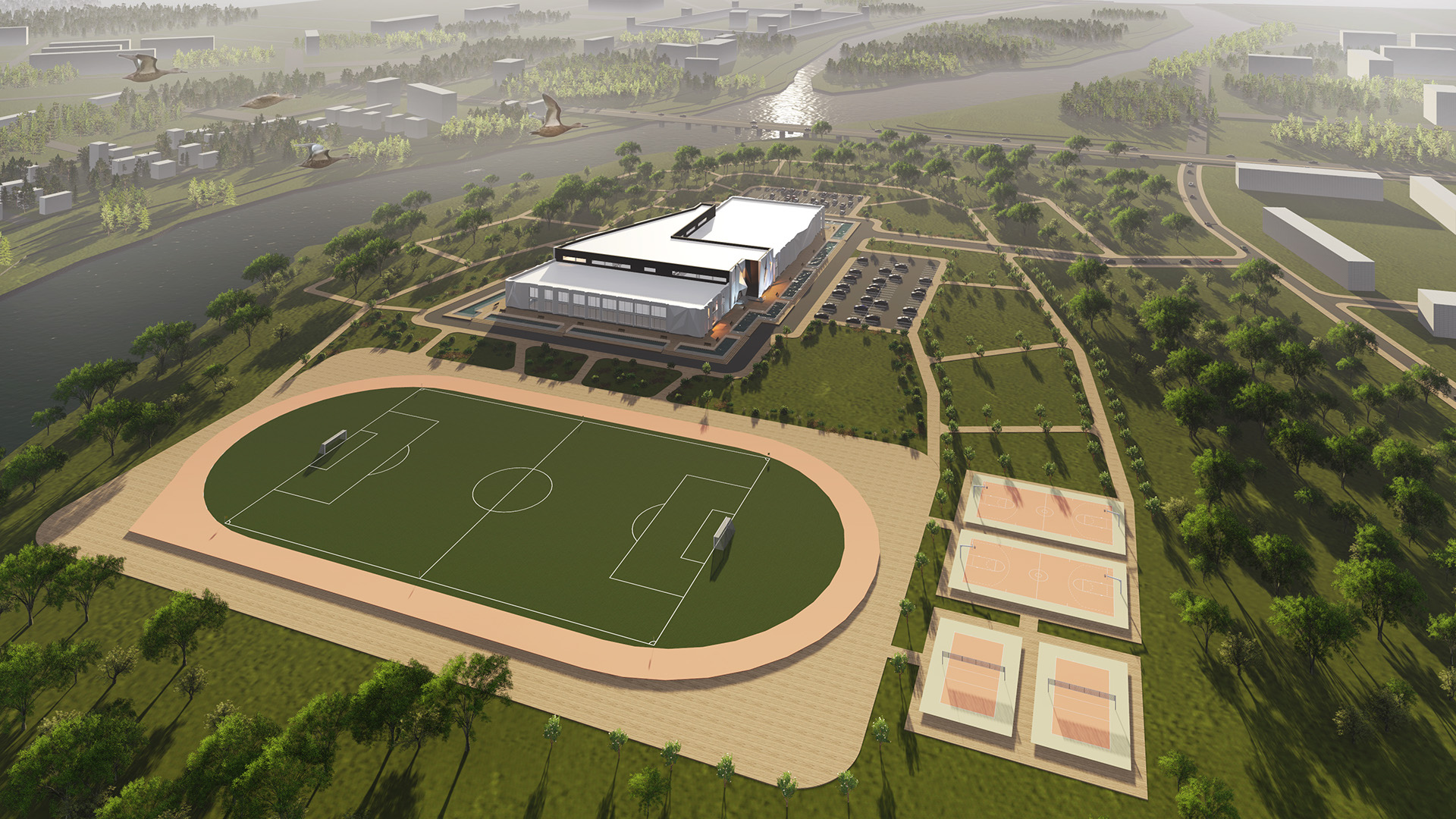 Zydus School Campus Aerial View